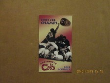 CBL San Angelo Colts Vintage 2002 CBL CHAMPS Circa 2003 Baseball Pocket Schedule