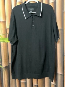 Shaquille O'Neal XLG Ribbed Big and Tall Mens Classic Fit Short Sleeve Polo 2XL - Picture 1 of 7