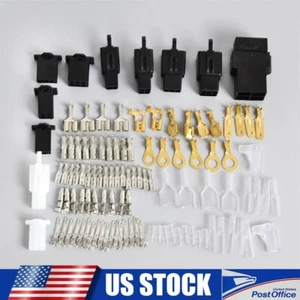 Wire Loom Plug Bullet Connector Kit Set For Yamaha RD125 RD200 RD250 RD350 RD400 - Picture 1 of 4
