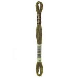 DMC 6-Strand Embroidery Cotton 8.7yd-Very Dark Olive Green - 12 Pack - Picture 1 of 1