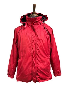 Peter Storm rote Jacke Größe Medium 14 Damen Stormtech Regenmantel mit Kapuze EU42 - Bild 1 von 20