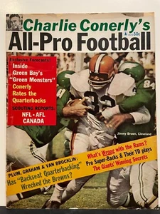 ALL-PRO FOOTBALL   1962  JIM BROWN   GREEN BAY PACKERS  BART STARR  PAUL HORNUNG - Picture 1 of 4