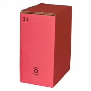 50Stück 3 Liter Bag in Box Karton in bordeaux - Picture 1 of 2