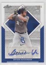 2016 Leaf Perfect Game National Showcase Blue /15 Bryson Hutchinson #BA-301 Auto