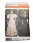 Simplicity Pattern 4078 Size 6 8 10 12 Late Victorian Era Gown Circa 1895 Sewing