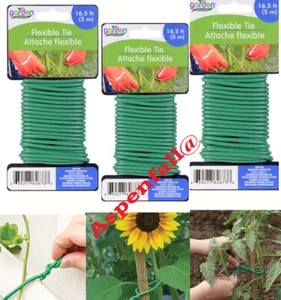 ON SALE! 3 Heavy-Duty Soft Wire Flexible Twist Ties Plants, Crafts, Garden - Picture 1 of 2