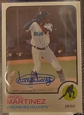 Angel Martinez Rookie Auto Lynchburg Hillcats 2022 Topps Heritage Real One