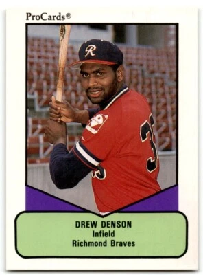 1990 ProCards AAA Drew Denson Richmond Braves #411 - Image 1 of 2