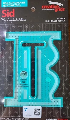 Creative Grids Non-Slip Machine Quilting Tool Sid CGRQTA9 High Grade Acrylic  - Image 1 of 3
