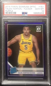 2019 Donruss Optic Holo Purple Prizm Talen Horton-Tucker #151 PSA 10 Rookie RC - Picture 1 of 1