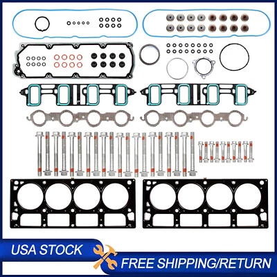 Cylinder Head Gasket Bolts Set for GMC Chevrolet 6.0 Cadillac 6.2L OHV VIN 07-20 Foto 1 de 4