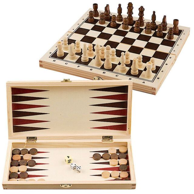 Jogo xadrez madeira dobravel padrao jogo tabuleiro damas backgammon