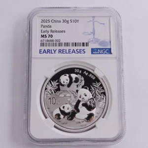 NGC MS70 China 2025 30g Silver Panda Coin (Early Releases) - Picture 1 of 2