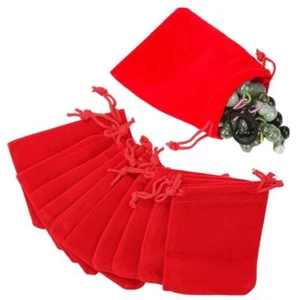 Wholesale Promotion - 4x5 Velvet Cloth Jewelry 4x5 Inch-100pcs Red - Picture 1 of 4
