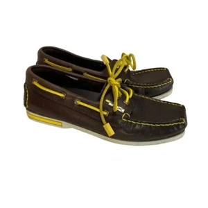 Louis Vuitton Cup Damen Braun Leder Halbschuhe Docksiders 37 US 7 - Bild 1 von 16