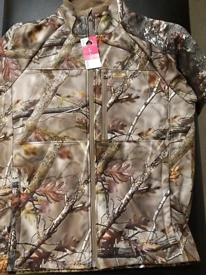 real tree camouflage windproof fleece jacket, large, new - Image 1 of 4