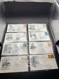 8 First day Issue Cover Stamped Envelopes 1960-1961 - Picture 1 of 10