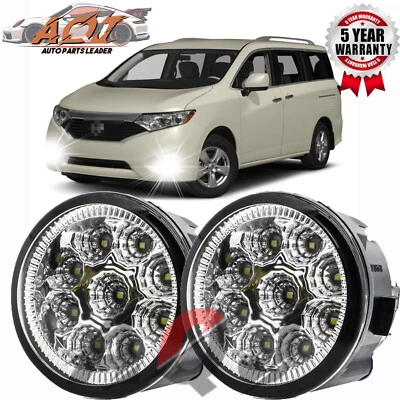 Fog Light Lamp Clear Lens LED Replacement For Nissan Quest 2011-2015 2016 2017 - Изображение 1 из 4