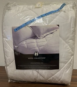 Hotel Collection 500 Thread Count Cotton King Mattress Pad. Hypoallergenic. New! - Picture 1 of 6