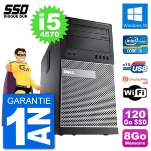 PC tour DELL OptiPlex 9020 Intel Core i5-4570 RAM 8Go SSD 120Go Windows 10 Wifi - Bild 1 von 3