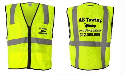 Customized Towing Company Safety  Vests ML Kishigo Safety Vests  - Image 1 of 2
