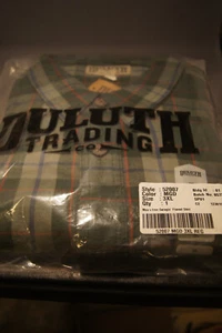 Duluth Trading Mens Free Swingin Flannel Relaxed Fit Shirt - MGD - 3XL REG - Picture 1 of 5