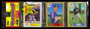 1987 Topps Baseball Rack Pack - MIKE SCHMIDT ALL-STAR & KENT HRBEK ON TOP!!! - Picture 1 of 1