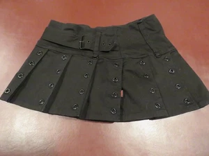 Tripp NYC Mini Skirt Goth Grunge Cyber Punk Emo Rave Y2K Industrial M - Picture 1 of 2