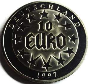 Medaille Deutschland 10 Euro 1997 KEIN ZAHLUNGSMITTEL ! PP in Kapsel - Picture 1 of 4