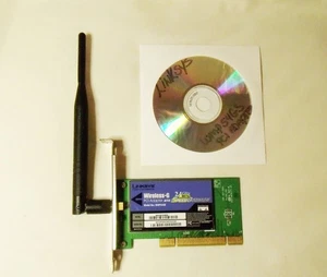 Linksys WMP54GS Wireless-G 2.4GHz 802.11g PCI Network Adapter Card - Picture 1 of 2