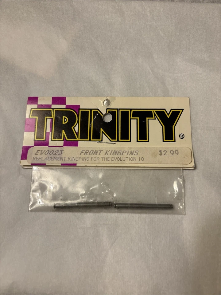 Trinity Vintage RC Car Part EV0023 Front Kingpins Evolution 10 Box D2 - Image 1 of 1