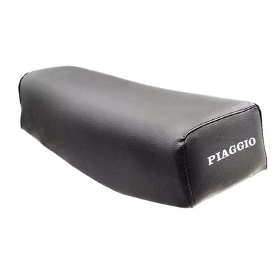 DELTA SELLA ECOPELLE NERA CON SCRITTA PER PIAGGIO SI 50 1 SERIE APERTURA LEVA LATERALE