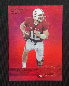 2013 Fleer Retro PRECIOUS METAL GEMS RED Andrew Luck Metal Universe Red /100 - Picture 1 of 2