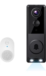 Smarte Türklingel Kamera 1080p mit Glockenspiel, 2-Wege-Gespräch, Nachtsicht, 2.4G WiFi - Bild 1 von 7