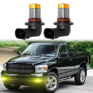 2X 9006 LED Fog Light Bulb 5000K Yellow For Dodge Ram 1500 2500 3500 2003-2008 - Picture 1 of 8