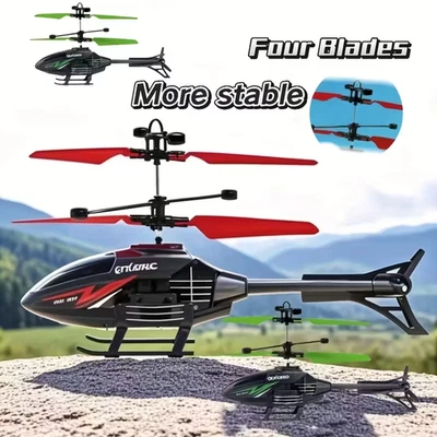 Flying Helicopter Toy Hand Induction Aircraft Toy Rechargeable- Easy 2 use - Image 1 of 4