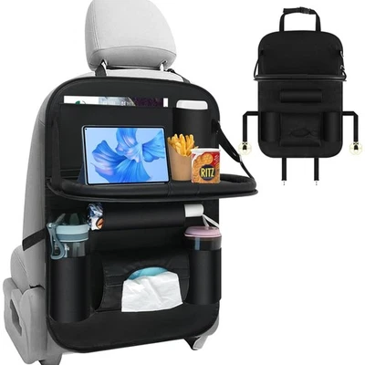 Autositz Organizer Rückenlehnenschutz Auto Kinder  mit Klapptisch - Bild 1 von 4