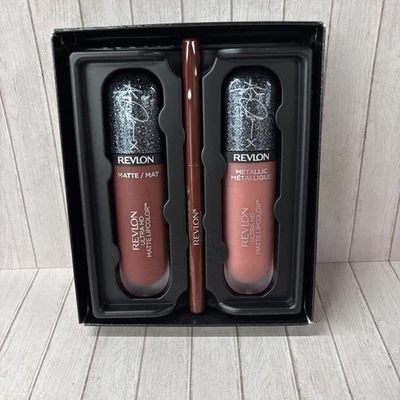 Revlon Never Enough Lip Unapologetic Limited Edition Lip Kit By Ashley Graham M1 - Image 1 of 4