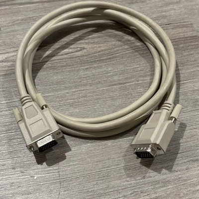 6ft VGA Monitor Cable, HD15 Male to HD15 Male, Beige Vintage - Image 1 of 4