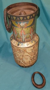 Huntley & Palmers Biscuit Tin Egyptian Lid Kitchen Decoration London England  - Picture 1 of 13