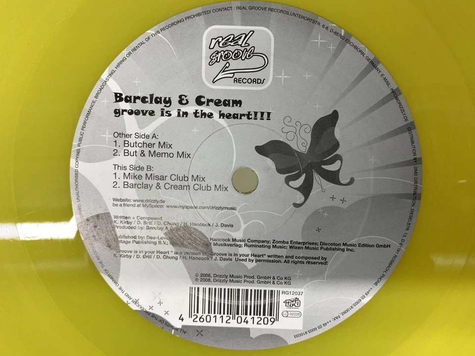 Barclay & Cream Groove Is In The Heart German 12inch [59052ER] - Image 1 of 1