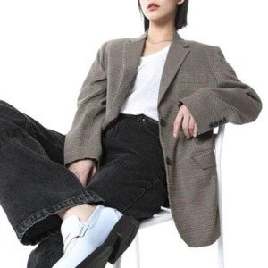 STYLENANDA Korea einreihiger Blazer gepolsterte Schulter kariert Karo Größe S - Bild 1 von 12