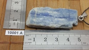 Pendentif CYANITE BLEUE brute + cordon reglable lithotherapie pierre soin reiki - Picture 1 of 4