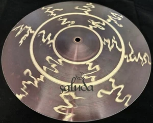 IT'S BACK! 16" SALUDA TESLA T4 MEDIUM CRASH CYMBAL - Picture 1 of 2