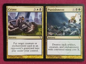 Magic The Gathering DISSENSION CRIME PUNISHMENT white/black card MTG - Picture 1 of 2