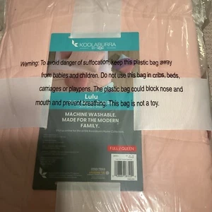 NUOVO Koolaburra UGG Lulu rosa sale FULL/QUEEN trapunta finta set vendita al dettaglio $ 120 - Foto 1 di 2