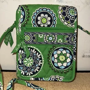 Vera Bradley Small Crossbody Bag Green Floral - Picture 1 of 12