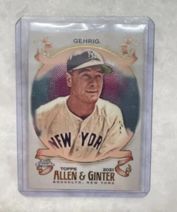 Lou Gehrig HOF 118 2021 Topps Allen and Ginter Chrome - Picture 1 of 6