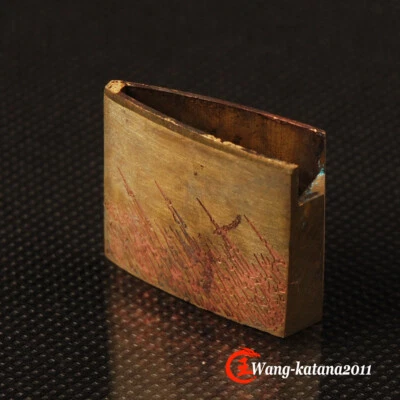 Collar de lluvia liso Habaki de latón de repuesto para katana japonesa Wakizashi tanto  Foto 1 de 4