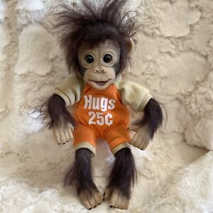 Ashton Drake Baby Monkey Orangutan Wispy Hair Soft Poseable BOY HUGS